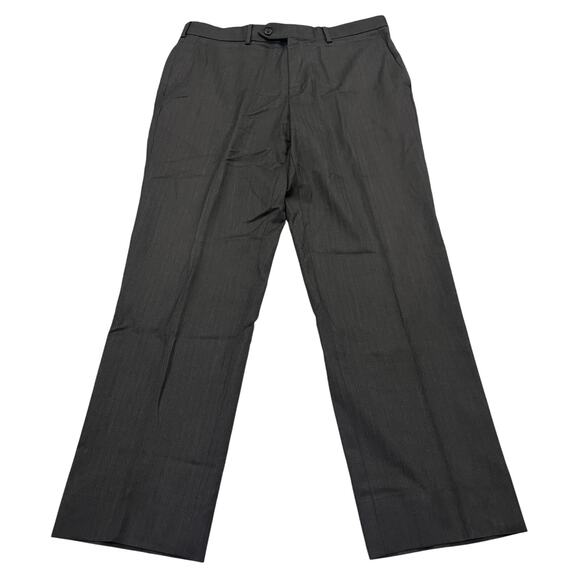 13-19 BROOKS BROTHERS Men's Fitzgerald 1818 Wool Suit Striped Black Size 42R/W36 - Picture 12 of 16